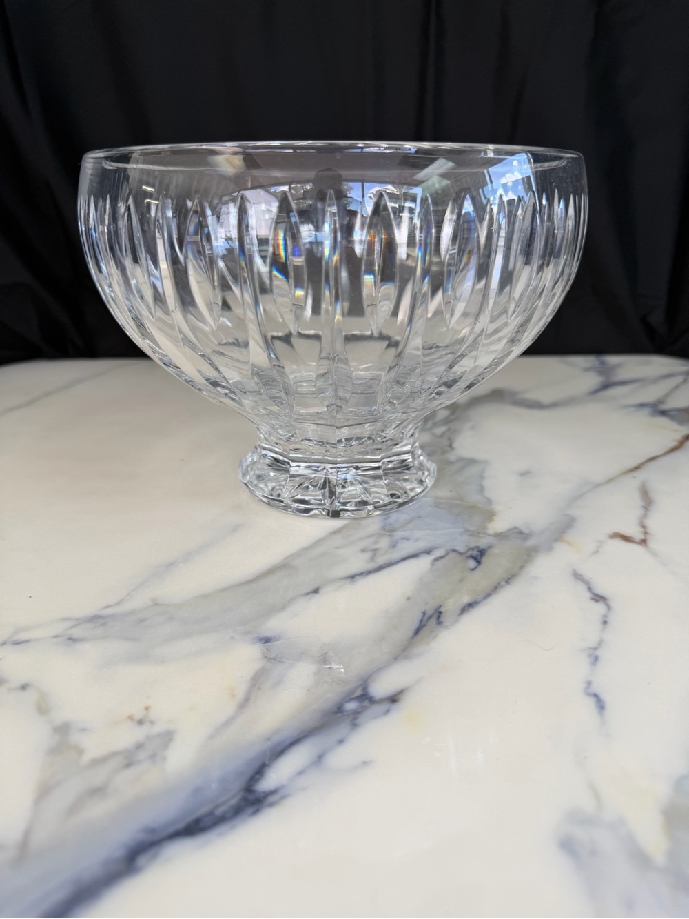 Marquis by Waterford Sheridan Footed Crystal Centerpiece Bowl